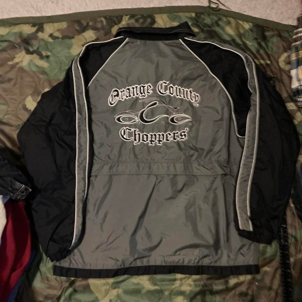Vintage 00s Orange County choppers windbreaker hole size M/25